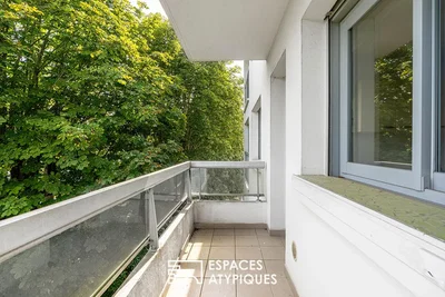 Balkon; tageslicht, blick