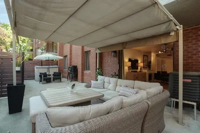 Terrace; natural light, modern style