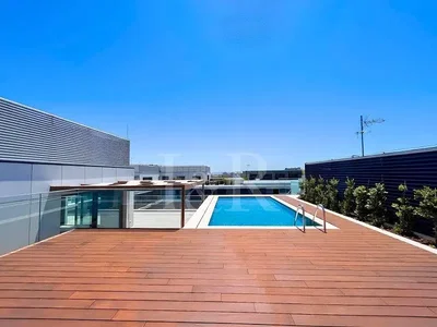Terrasse; vue, lumière naturelle, parquet