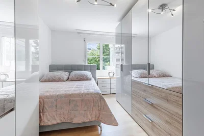 Chambre; parquet, lumière naturelle, style moderne