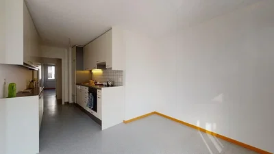 Küche; tageslicht, fliesenboden