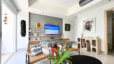 Salón; luz natural, estilo moderno