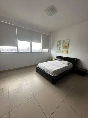 Schlafzimmer; fliesenboden, blick, tageslicht