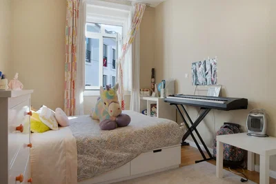 Chambre; lumière naturelle, style moderne