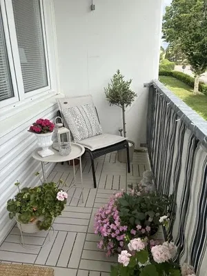Balkon; prirodno svjetlo, rustikalni stil