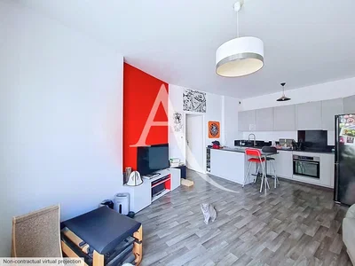 Dnevna soba; kuhinjski aparati, pločice, prirodno svjetlo, moderni stil