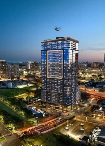 Casa y alrededores; vista