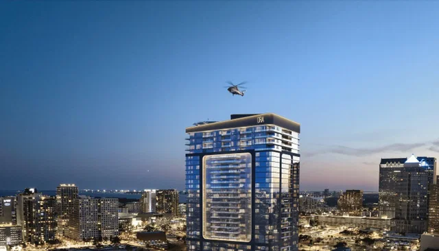 Casa y alrededores; vista