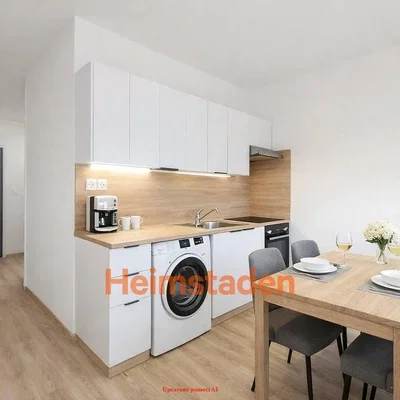 Küche; küchengeräte, holzboden, tageslicht, moderner stil