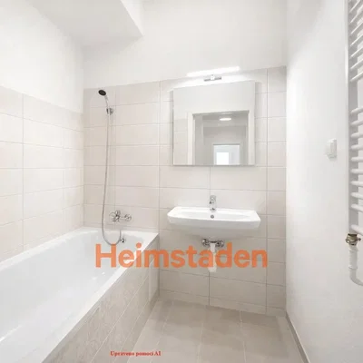 Bathroom; tile floor, natural light