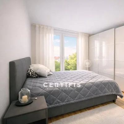Bedroom; natural light, wood floor