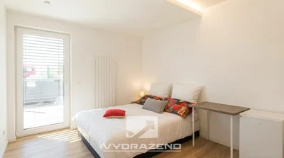 Bedroom; natural light, wood floor