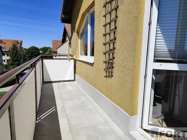 Balcony; view, natural light, tile floor