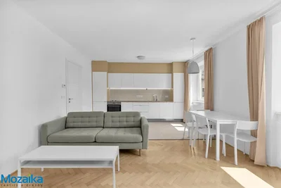 Wohnzimmer; holzboden, tageslicht, moderner stil, küchengeräte