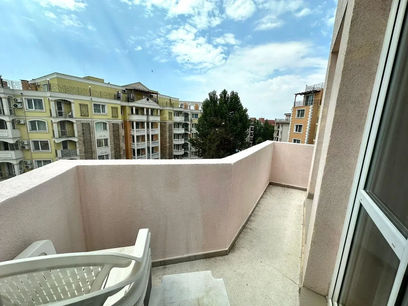 Balkon; uitzicht, natuurlijk licht