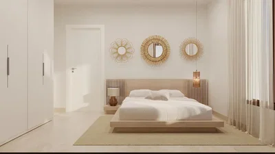 Slaapkamer; natuurlijk licht, moderne stijl