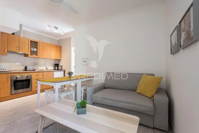 Σαλόνι; συσκευές κουζίνας, φυσικό φως, μοντέρνο στυλ