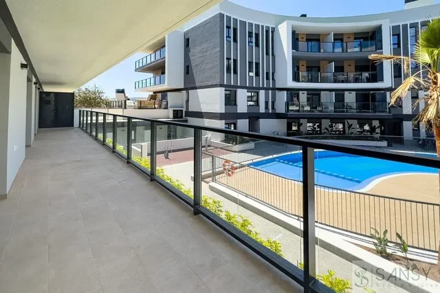 Balcony; view, natural light, tile floor