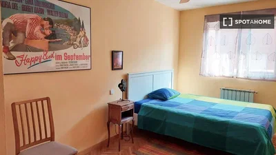 Schlafzimmer; tageslicht, rustikaler stil