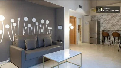 Oturma odası; doğal ışık, modern stil, mutfak aletleri