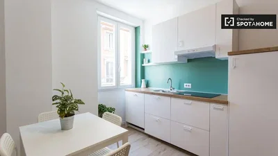 Küche; küchengeräte, tageslicht, moderner stil