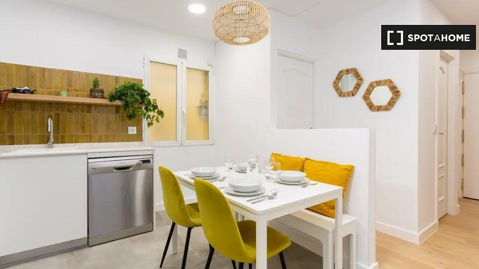 Cuisine; électroménager, lumière naturelle, style moderne