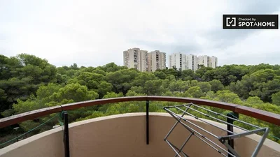 Balkon; blick, tageslicht