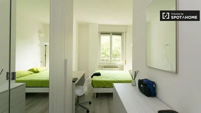 Bedroom; natural light, wood floor