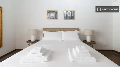 Camera da letto; luce naturale, stile moderno