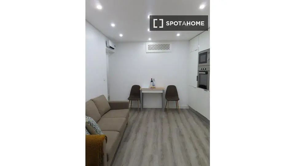 Living room; wood floor, natural light