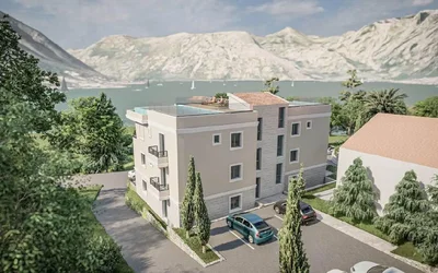 Casa e arredores; vista