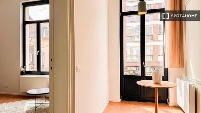 Living room; natural light, wood floor