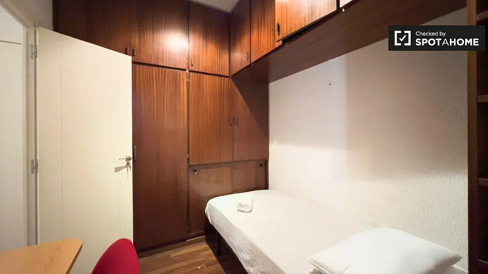 Bedroom; wood floor, natural light