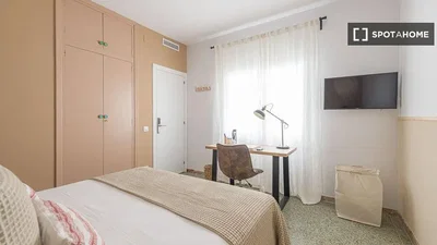 Bedroom; natural light, wood floor