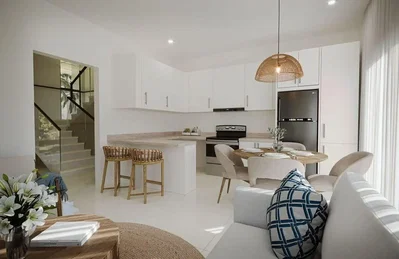 Salón; electrodomésticos, luz natural, estilo moderno, suelo de madera