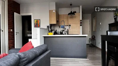 Soggiorno; elettrodomestici, luce naturale, stile moderno