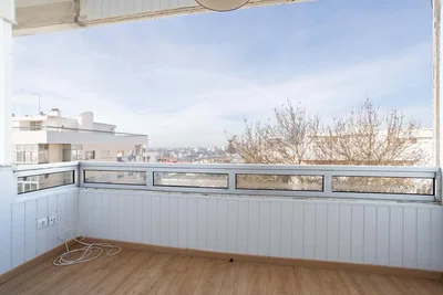 Balkon; blick, holzboden