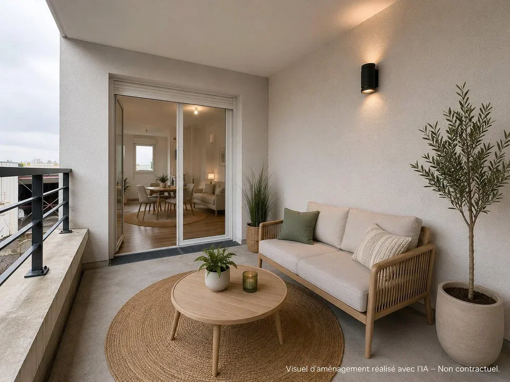 Balkon; prirodno svjetlo, moderni stil