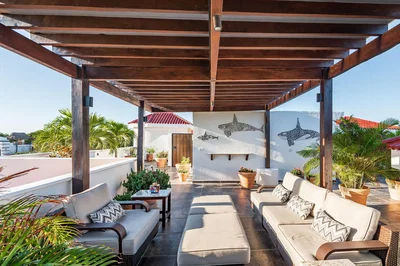 Terrasse; vue, lumière naturelle, style moderne