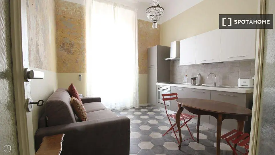 Salon; électroménager, lumière naturelle