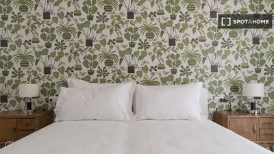 Chambre; style moderne, lumière naturelle
