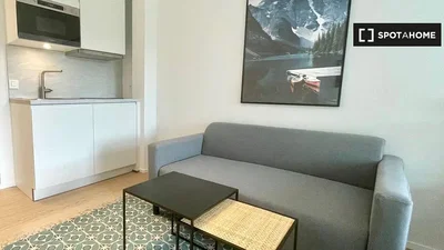 Soggiorno; elettrodomestici, luce naturale, stile moderno