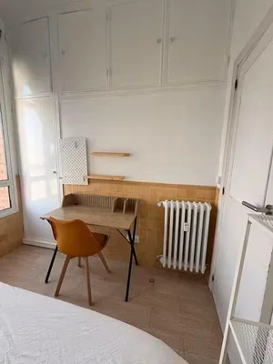Bedroom; natural light, tile floor
