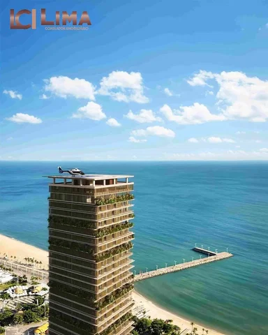 Casa e arredores; vista