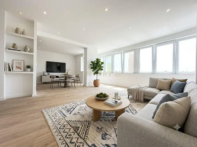 Salon; lumière naturelle, parquet