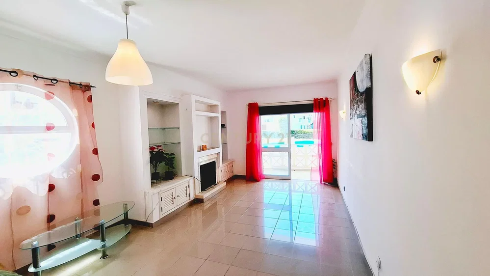 Living room; tile floor, natural light