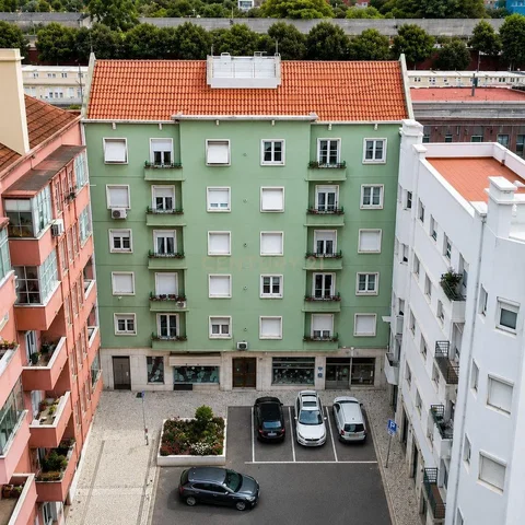 Casa e arredores; vista