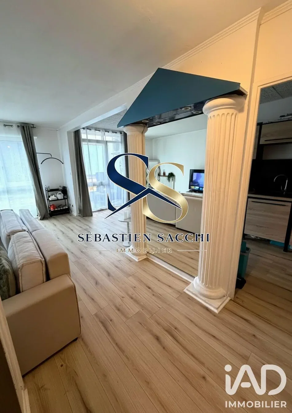 Salon; parquet, lumière naturelle