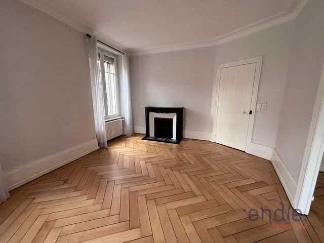 Wohnzimmer; holzboden, kamin, tageslicht