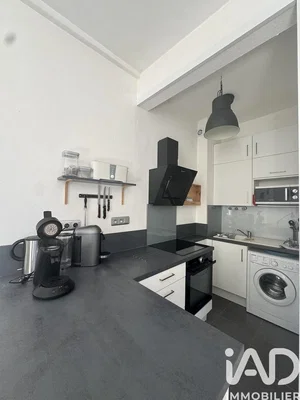Cuisine; électroménager, lumière naturelle, rénové, style moderne